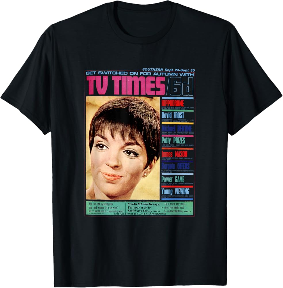 Amazon.com: TV Times Liza Minnelli 1966 Cover T-Shirt : Clothing
